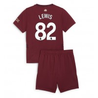 Echipament fotbal Manchester City Rico Lewis #82 Tricou Treilea 2024-25 pentru copii maneca scurta (+ Pantaloni scurti)